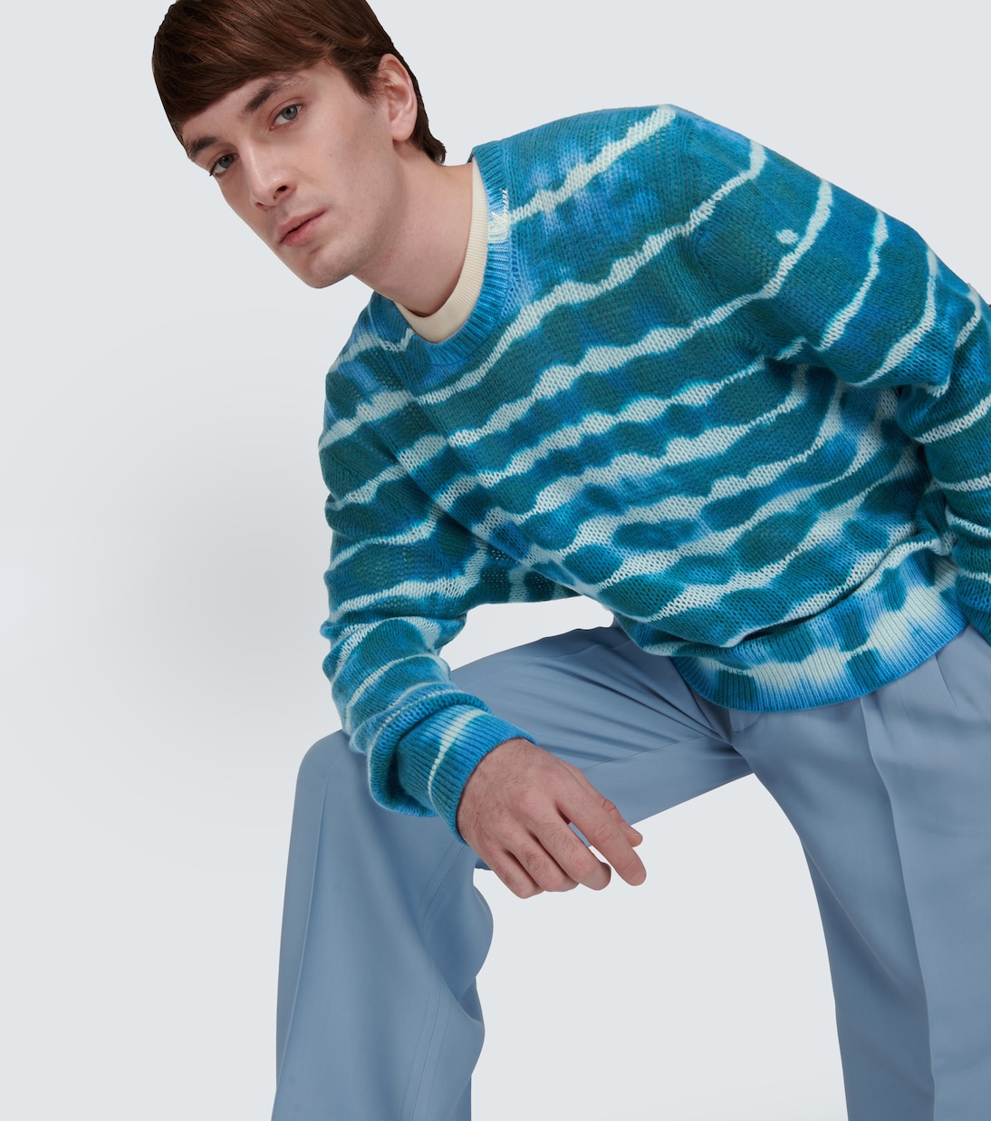 Pullover in lana e cashmere tie-dye | Amiri