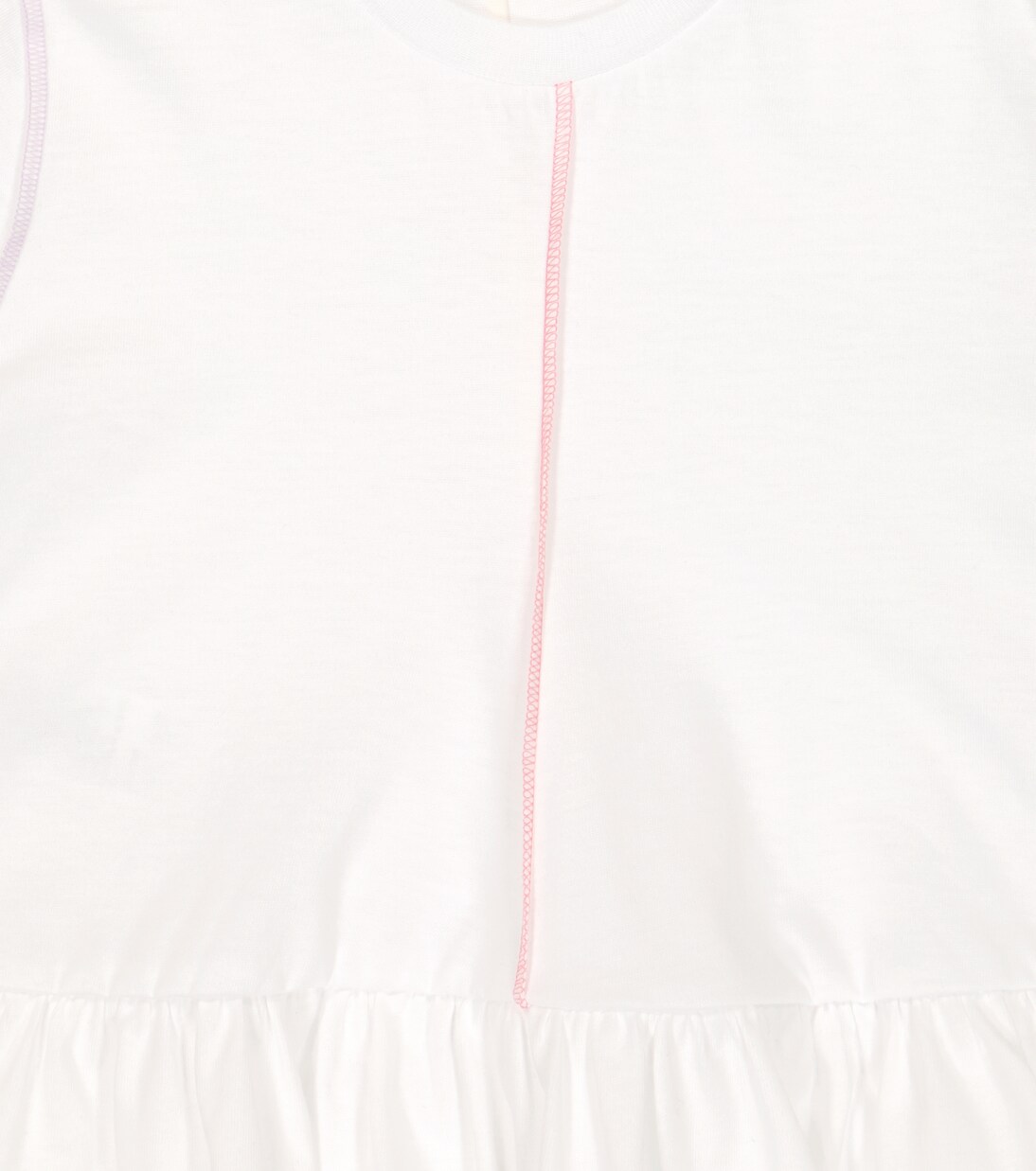 Cotton jersey peplum top | Il Gufo