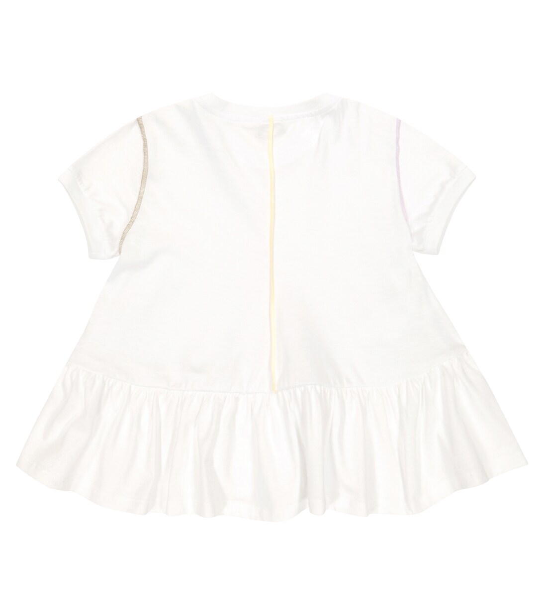 Cotton jersey peplum top | Il Gufo