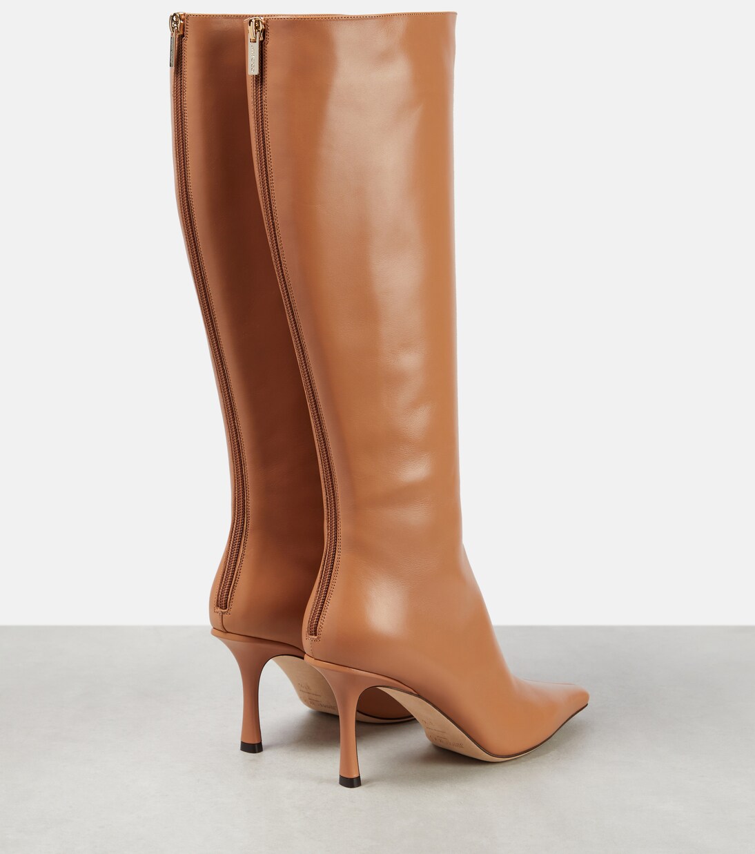 Agathe 85 leather knee-high boots | Jimmy Choo