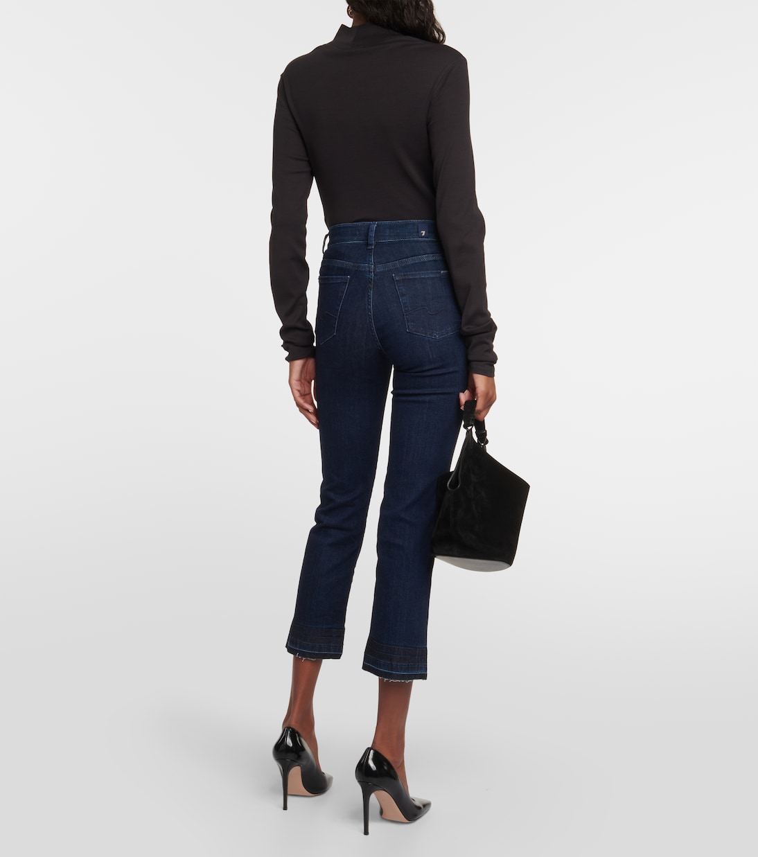 Mid-Rise Jeans The Straight Crop | 7 For All Mankind