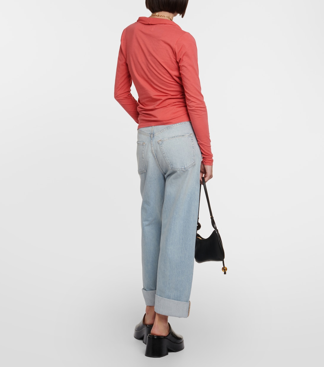 Wickeltop Meri aus einem Baumwollgemisch | Velvet