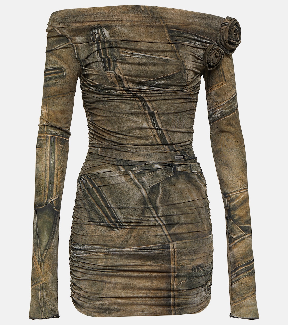 Printed off-shoulder minidress | Blumarine