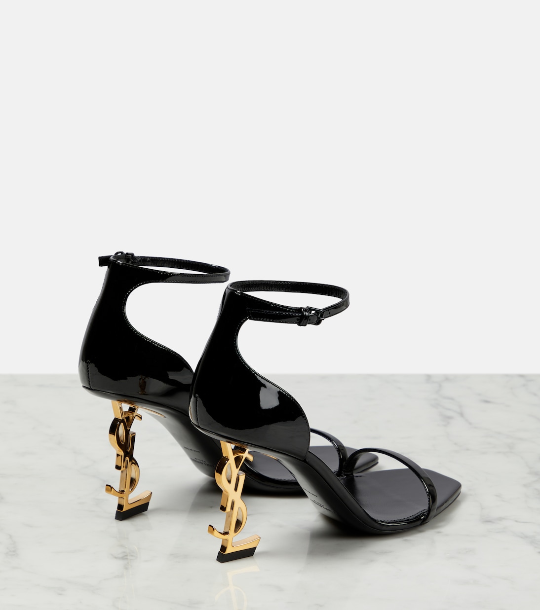 Opyum 85 patent leather sandals | Saint Laurent