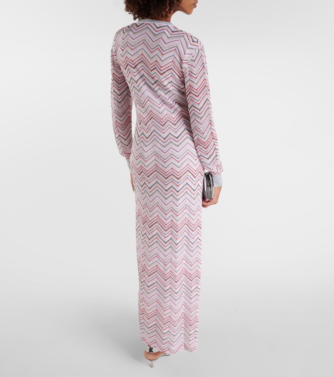 Robe longue Zig Zag métallisée | Missoni