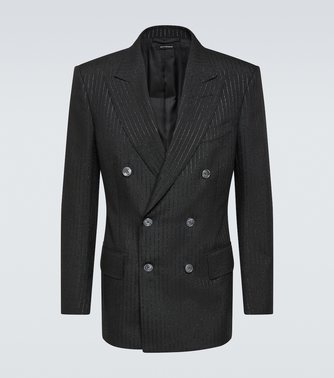 Atticus striped mohair-blend jacquard blazer | Tom Ford