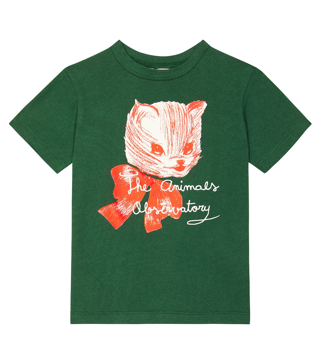 Rooster printed cotton T-shirt  | The Animals Observatory