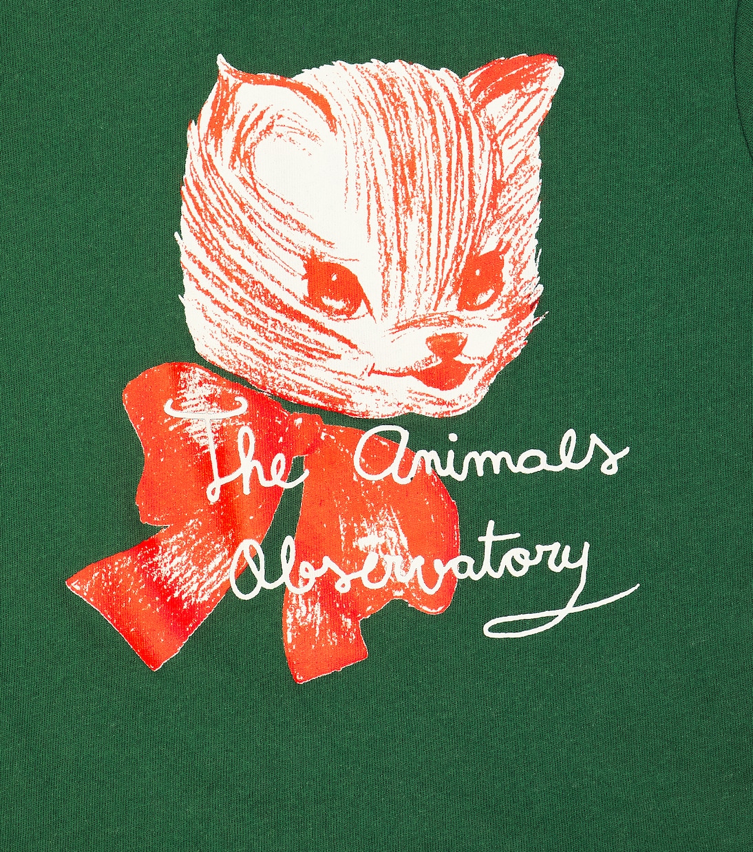 Rooster printed cotton T-shirt  | The Animals Observatory