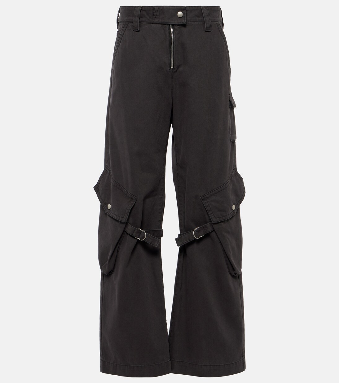 Mid-rise cotton canvas cargo pants | Acne Studios