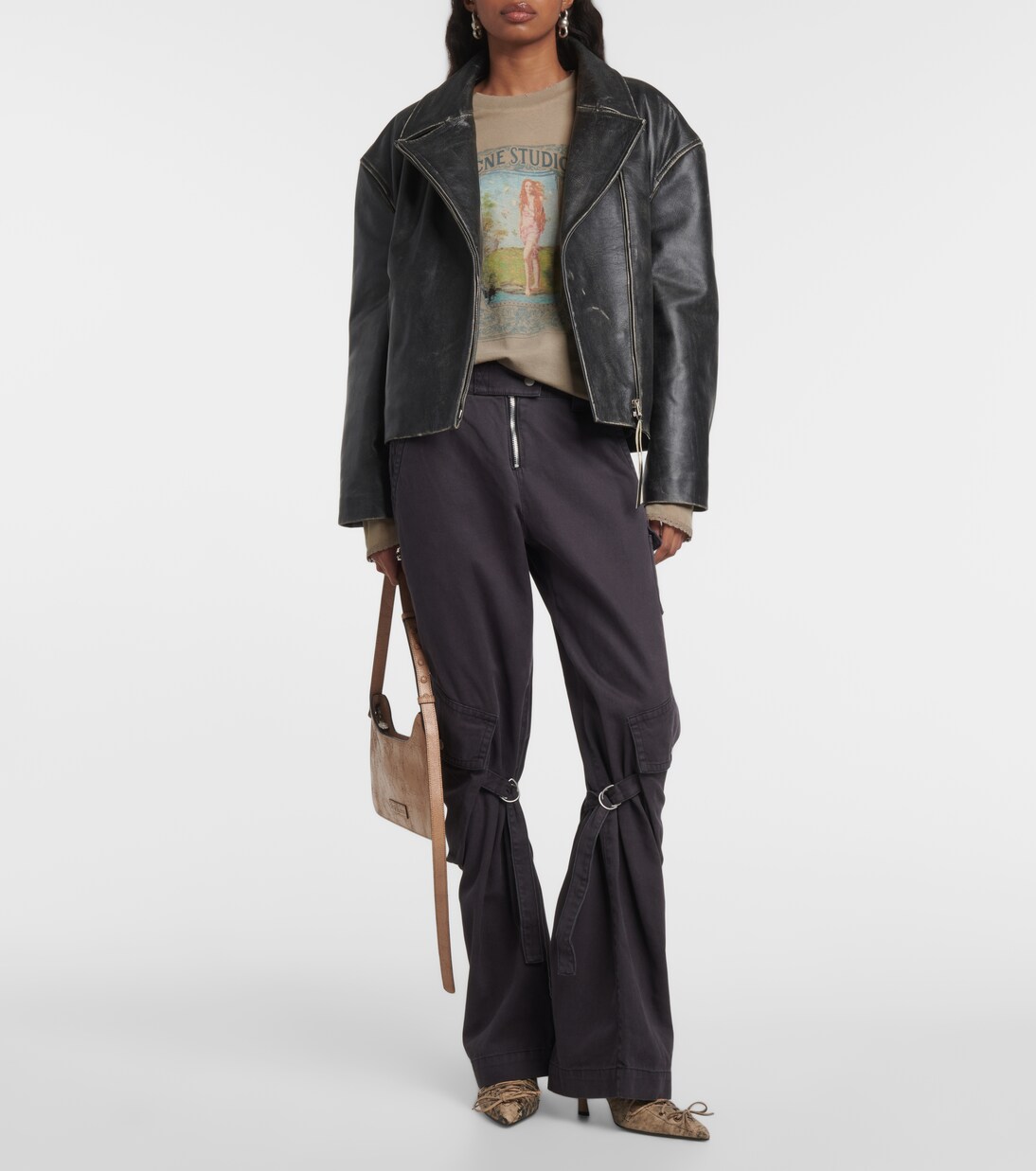 Mid-rise cotton canvas cargo pants | Acne Studios