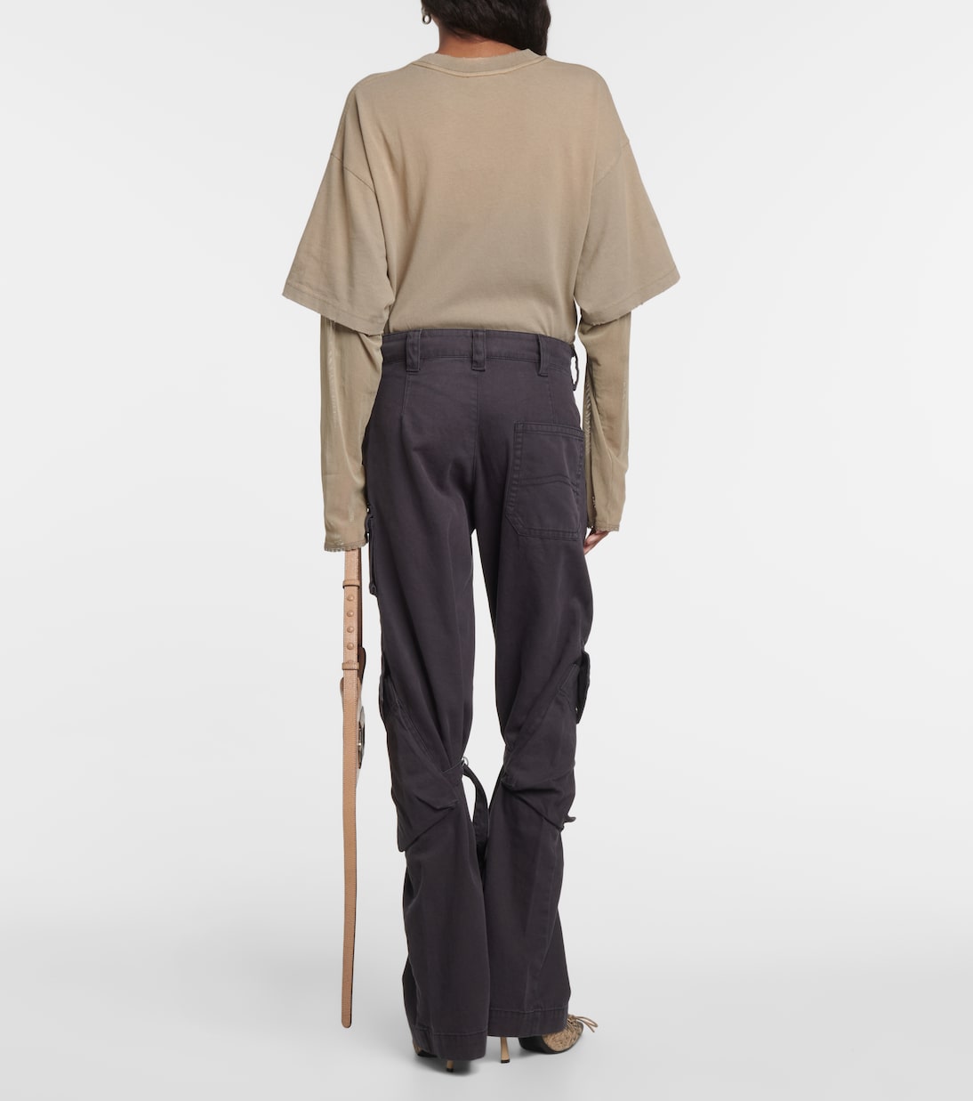 Mid-rise cotton canvas cargo pants | Acne Studios