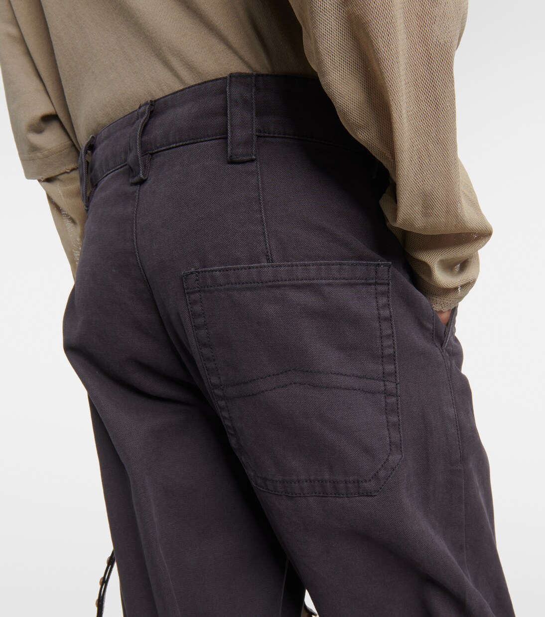 Mid-rise cotton canvas cargo pants | Acne Studios