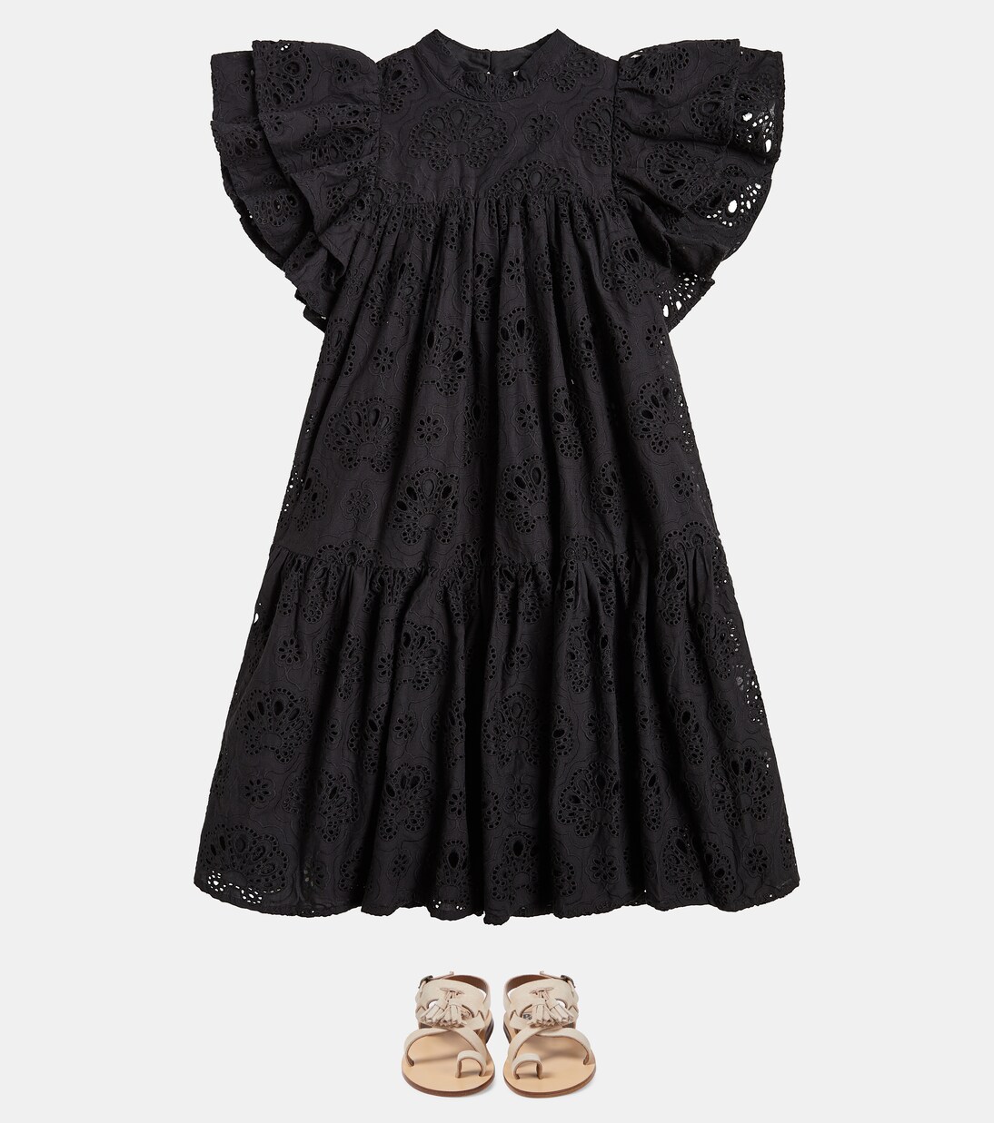 Embroidered cotton dress | Petite Amalie  