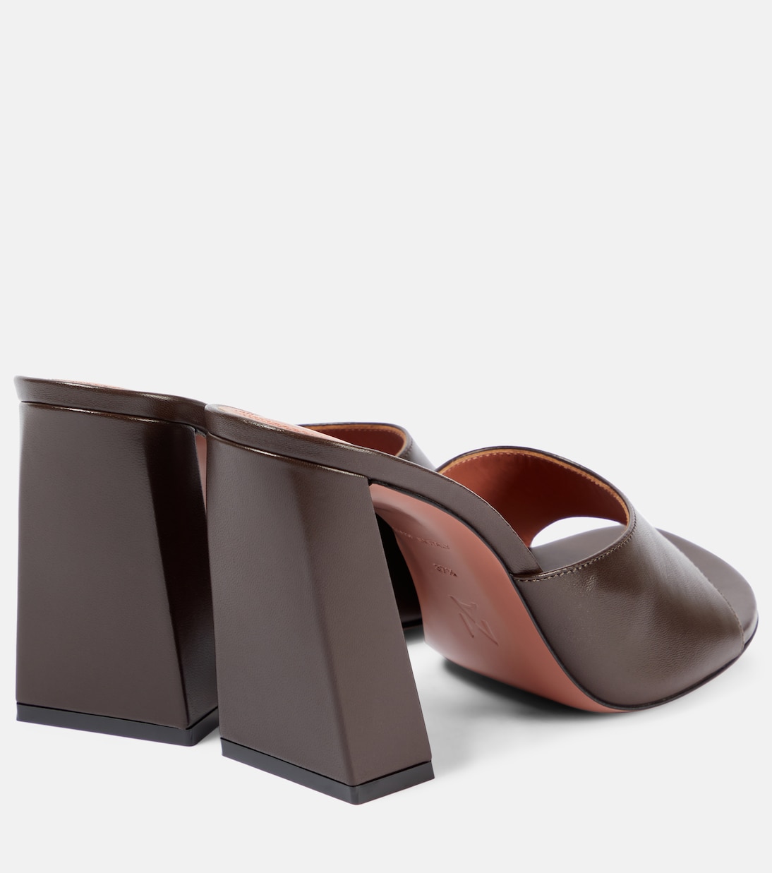 Pantoletten Brigitte 95 aus Leder | Amina Muaddi