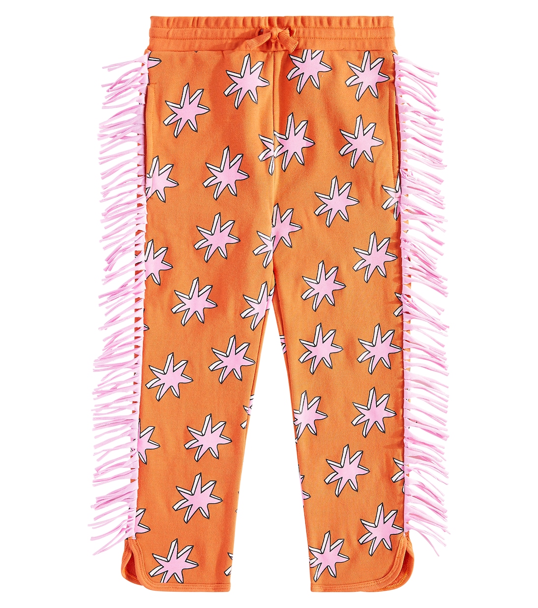 Printed fringed cotton sweatpants | Stella McCartney Kids