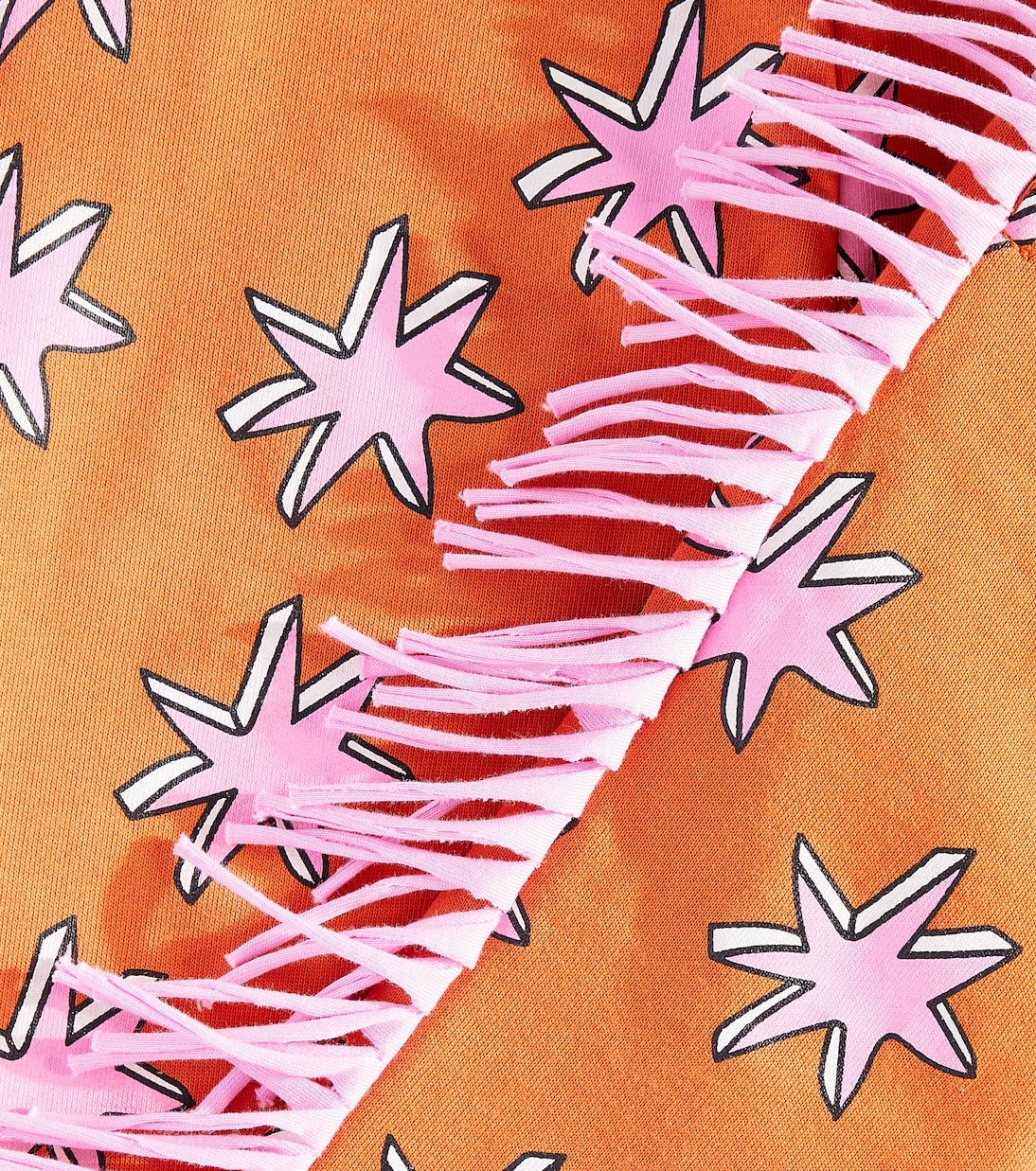 Printed fringed cotton sweatpants | Stella McCartney Kids