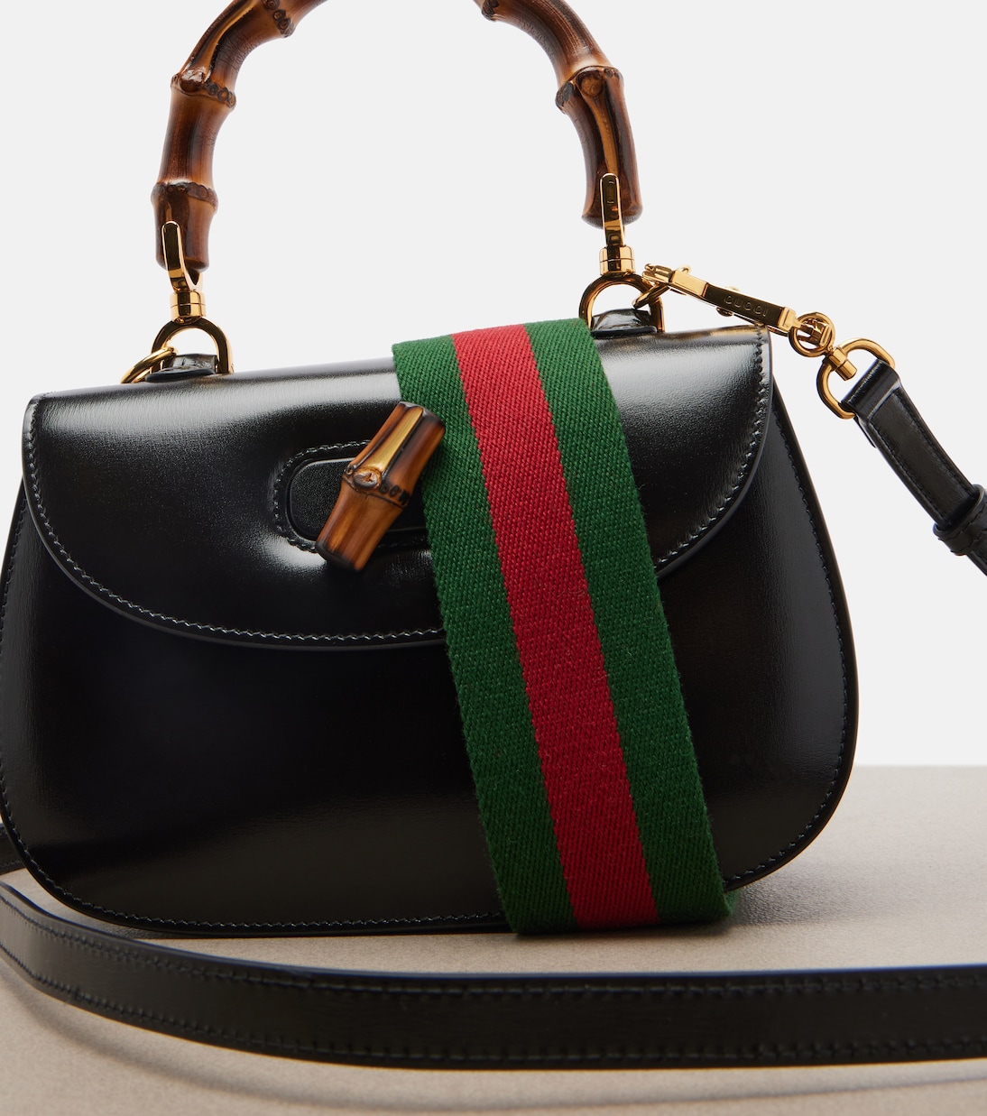 Gucci Bamboo 1947 Small leather top-handle bag | Gucci