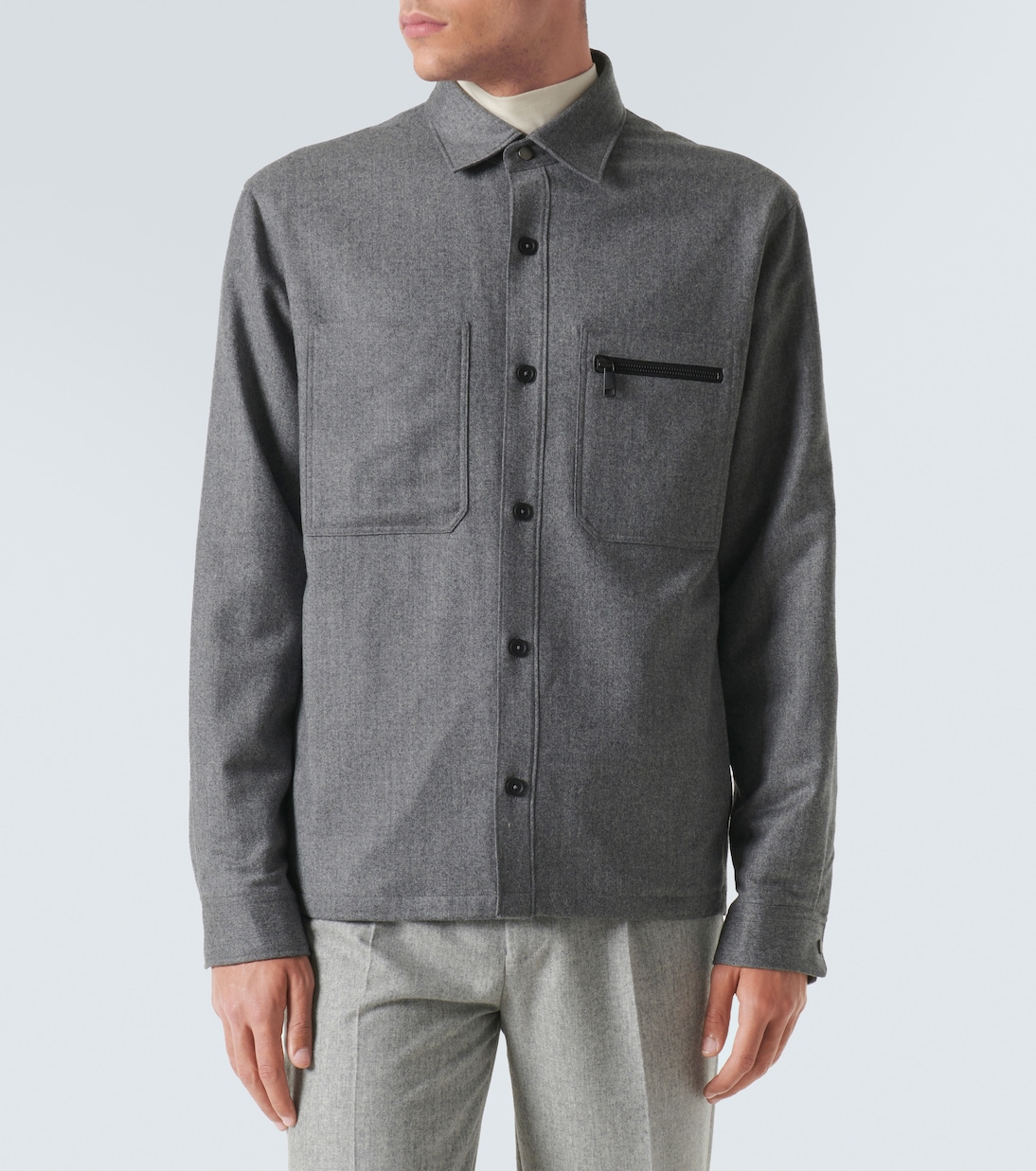 Hemdjacke aus Wolle | Zegna