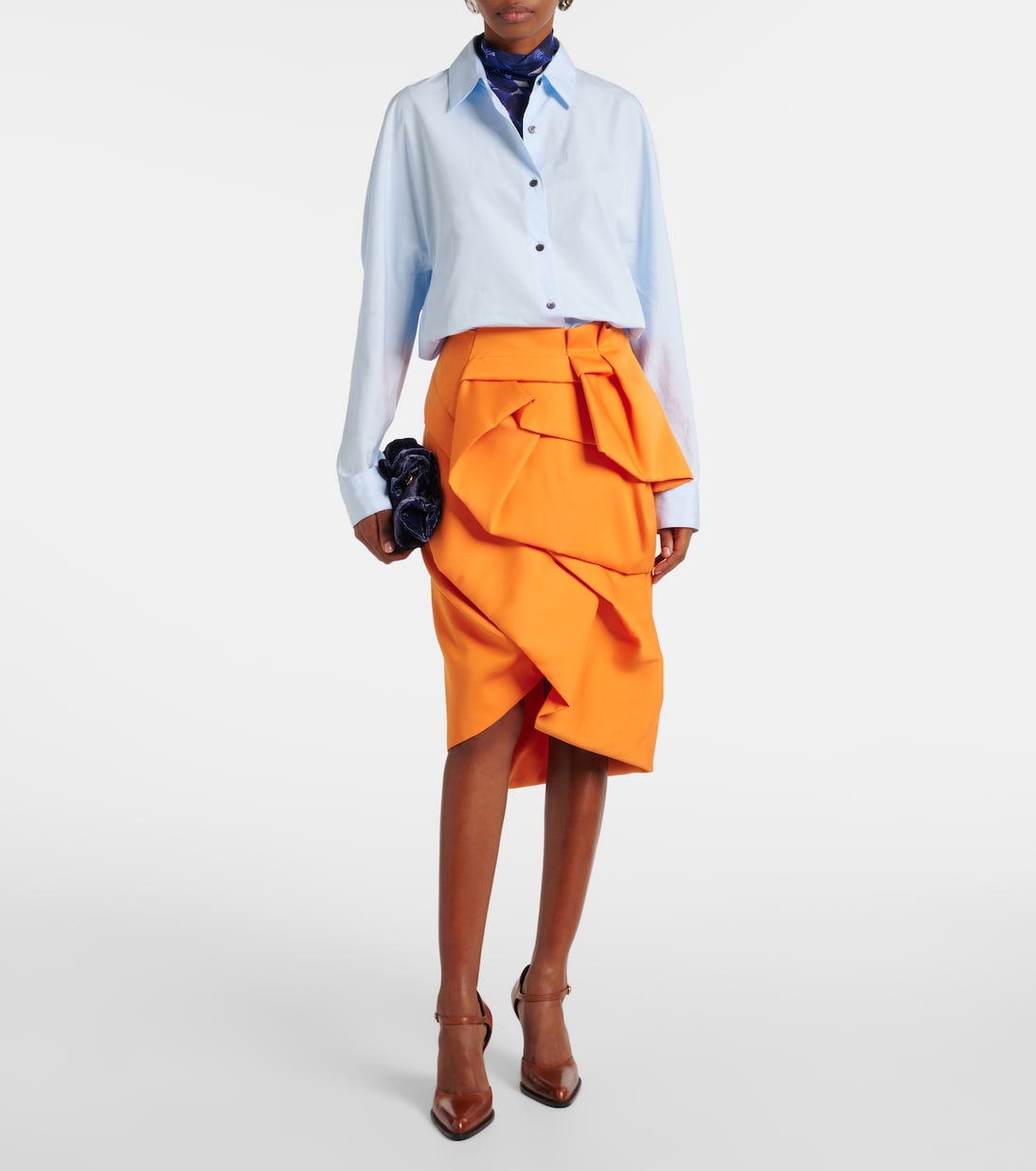 Midirock aus Satin | Dries Van Noten