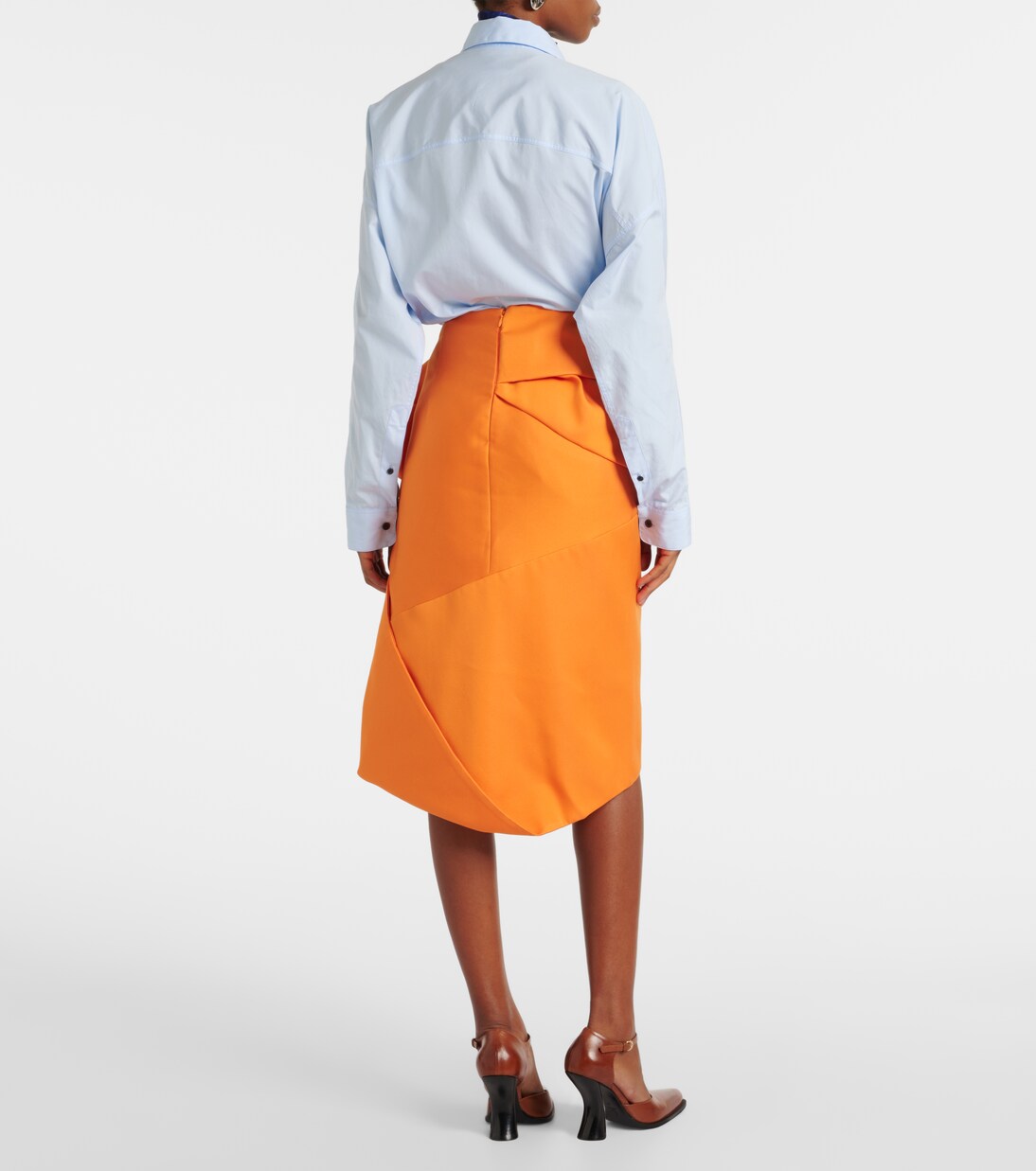 Midirock aus Satin | Dries Van Noten