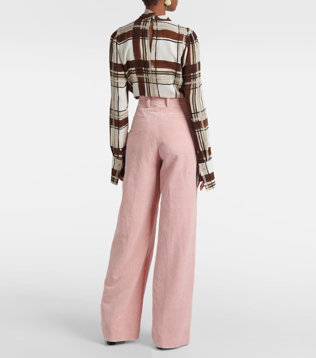 Weite Hose aus Baumwolle und Hanf | Dries Van Noten