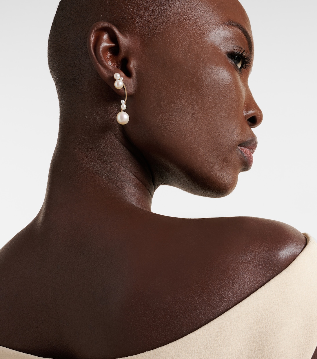 Boucles d'oreilles Grand Stella en or 14 ct et perles | Sophie Bille Brahe