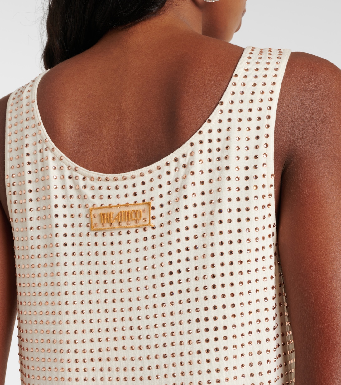 Minikleid aus Jersey mit Kristallen | The Attico