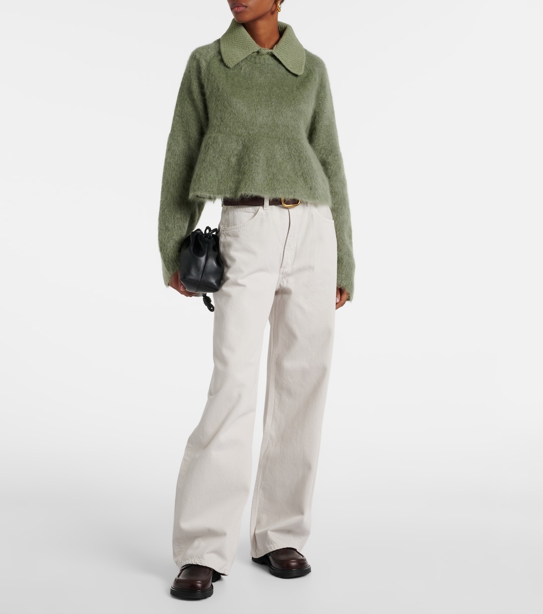 Low Curve mid-rise wide-leg jeans | Agolde