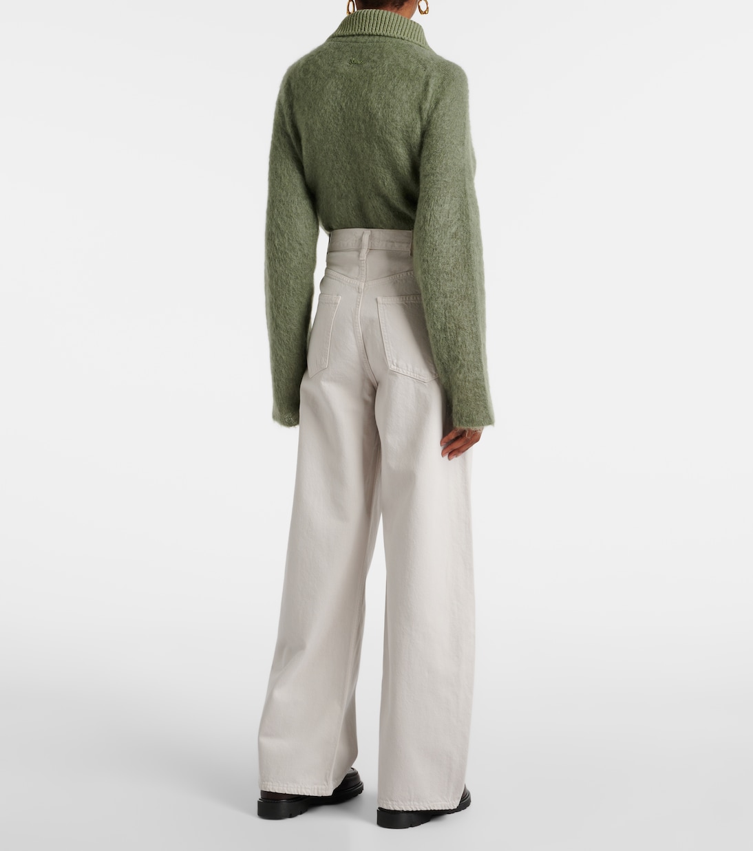 Low Curve mid-rise wide-leg jeans | Agolde