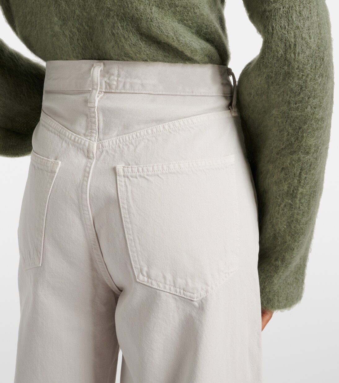 Low Curve mid-rise wide-leg jeans | Agolde