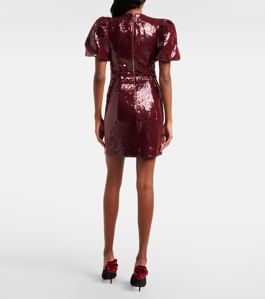 Robe Zelda à sequins et fleurs | Rebecca Vallance