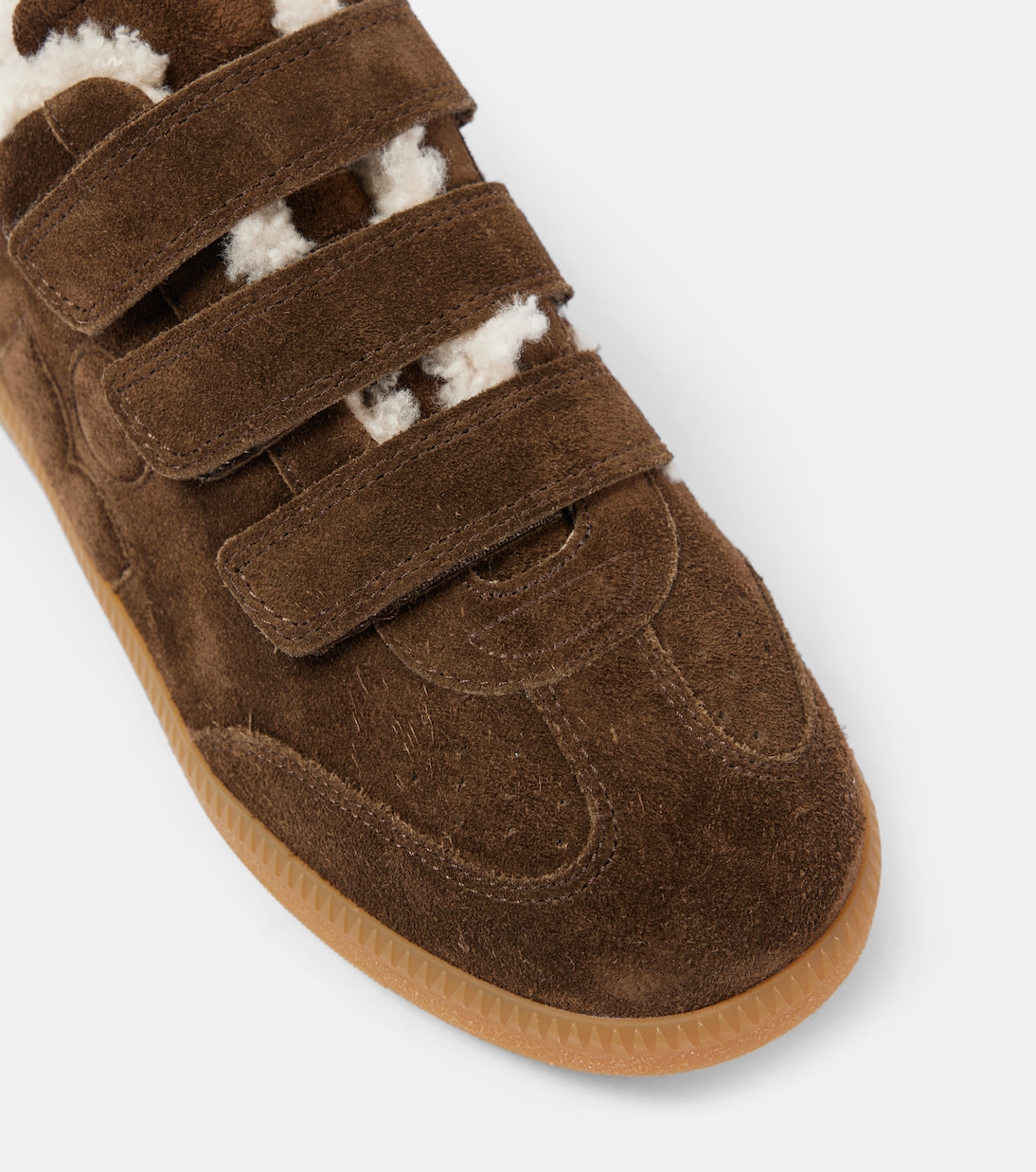 Beth shearling-trimmed suede sneakers | Isabel Marant