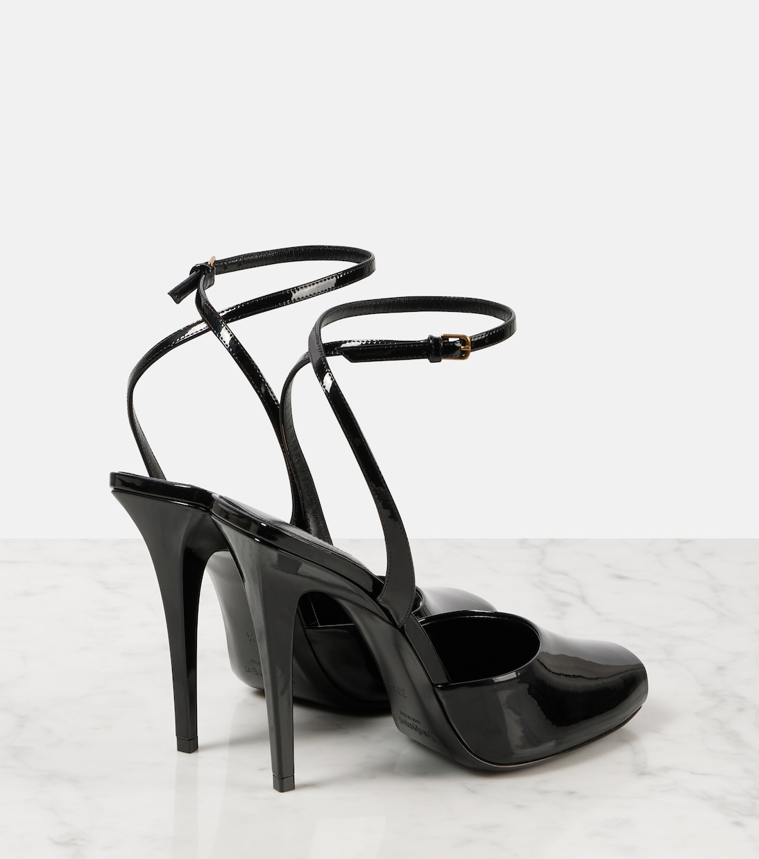 La Scandale 110 patent leather sandals | Saint Laurent
