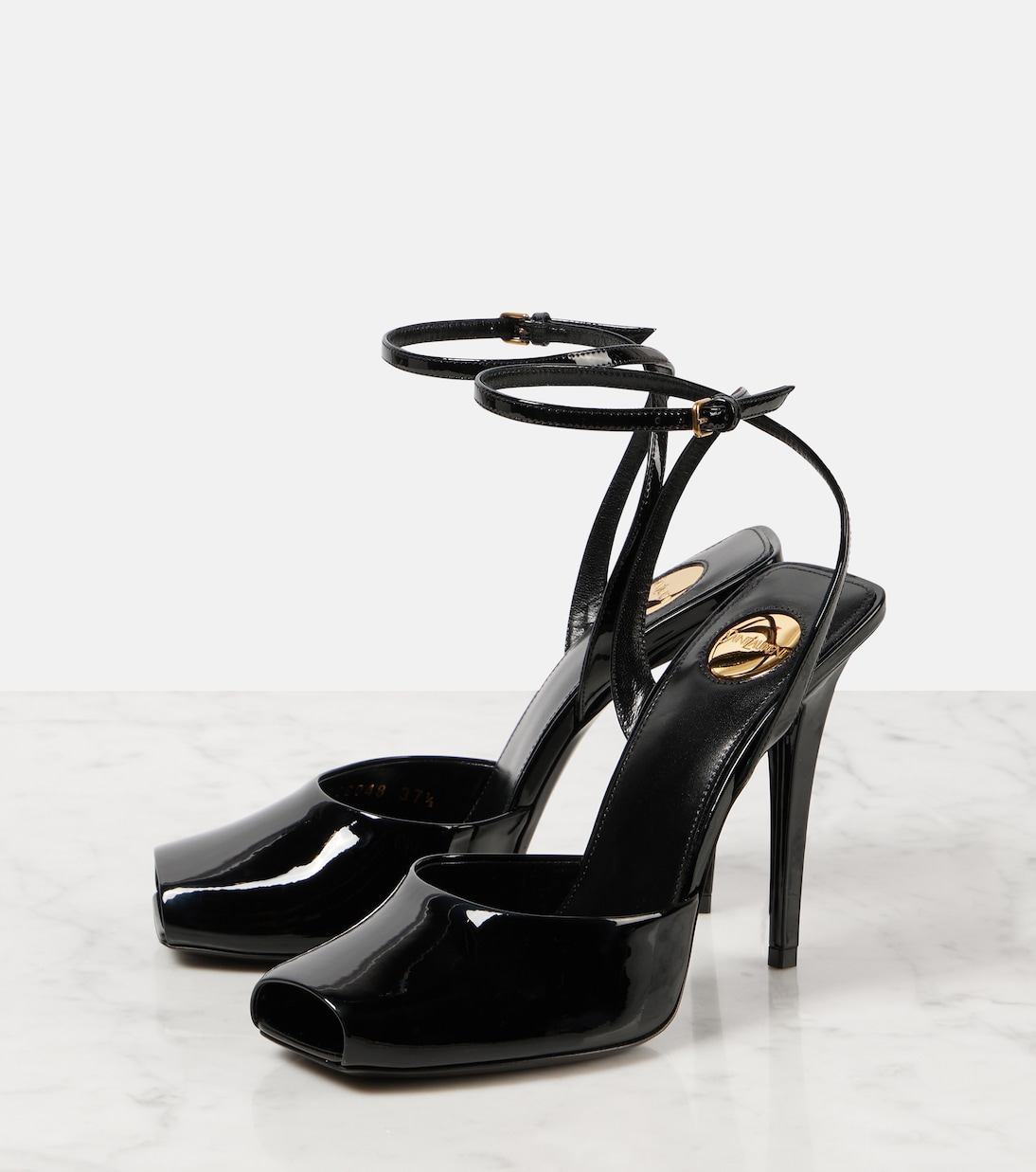 La Scandale 110 patent leather sandals | Saint Laurent