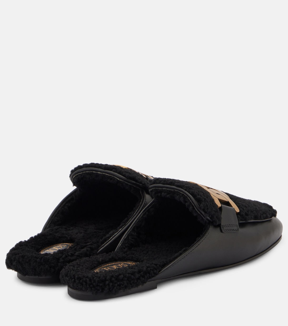 Catena Kate shearling and leather mules | Tod's