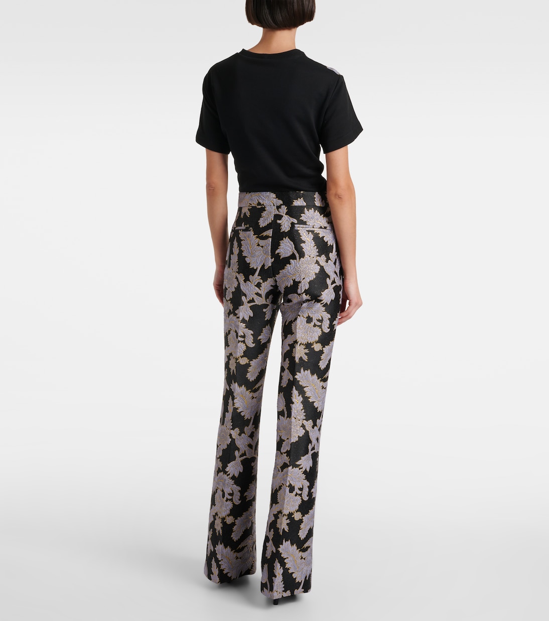 Pantalones bootcut Saturday Night en jacquard | La DoubleJ