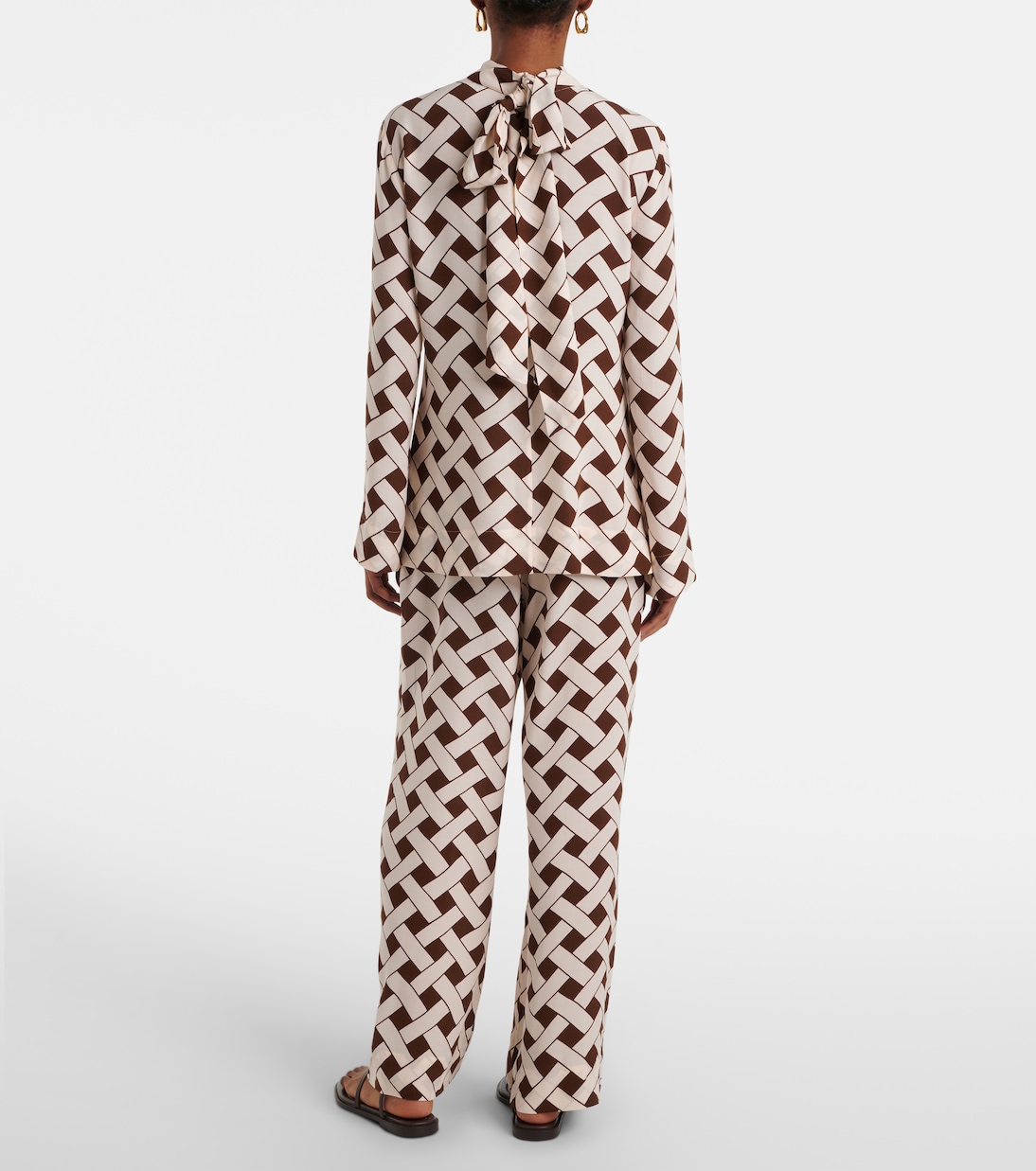 Bedruckte Schluppenbluse Libra | Rixo