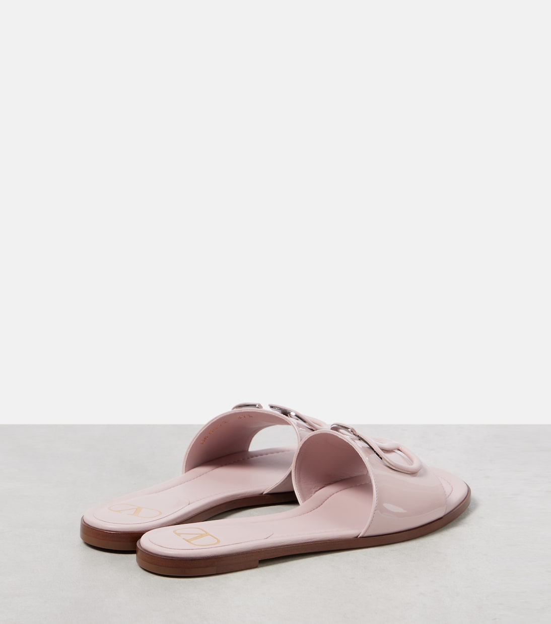 VLogo patent leather slides | Valentino Garavani