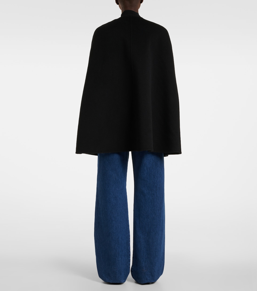 Mantella Horsebit in lana e seta | Gucci