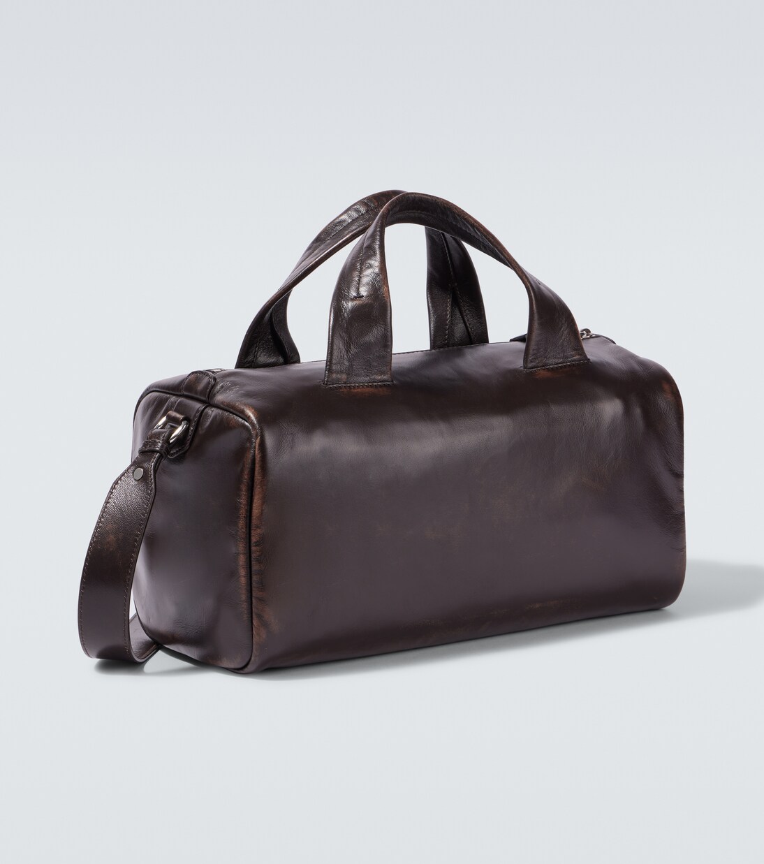 Small leather duffel bag | Prada
