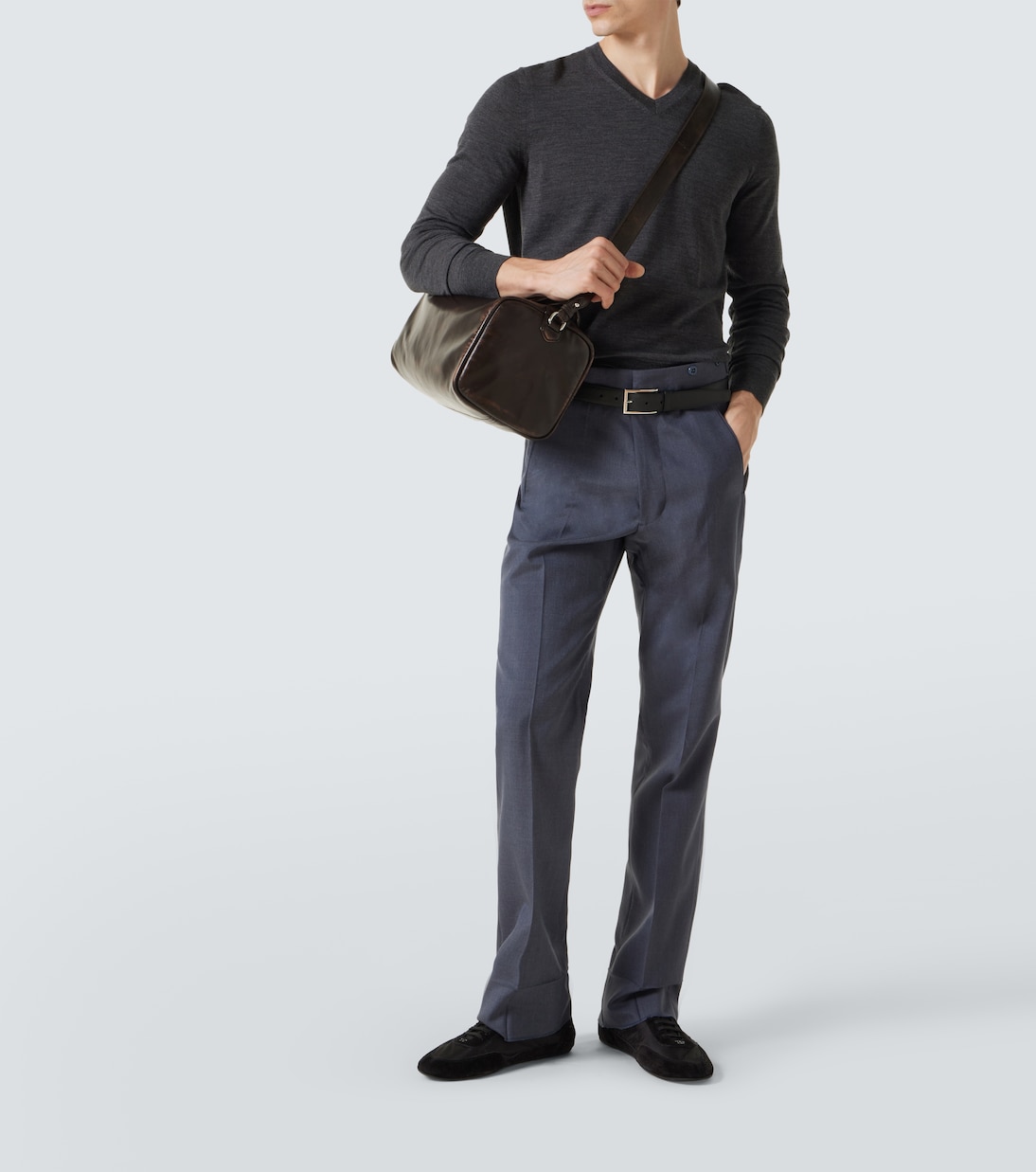 Small leather duffel bag | Prada