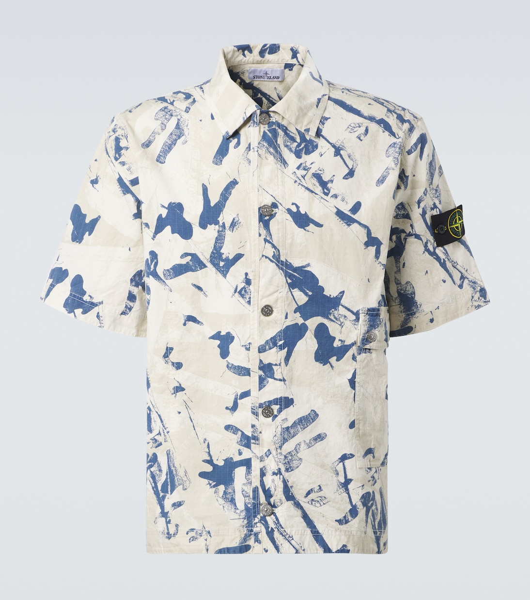 Desert camouflage cotton-blend shirt | Stone Island