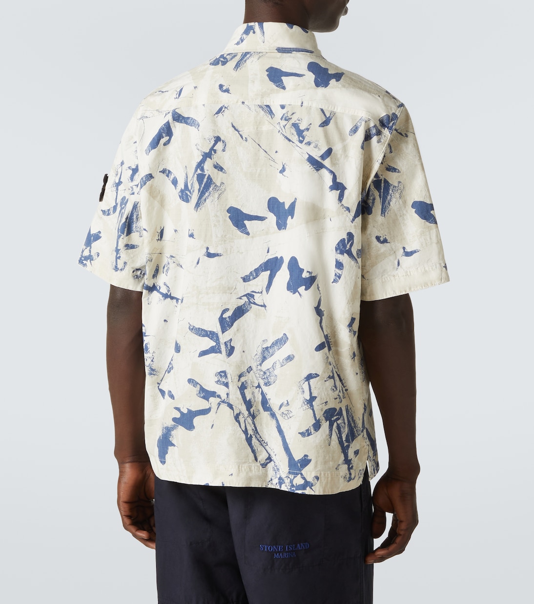 Desert camouflage cotton-blend shirt | Stone Island