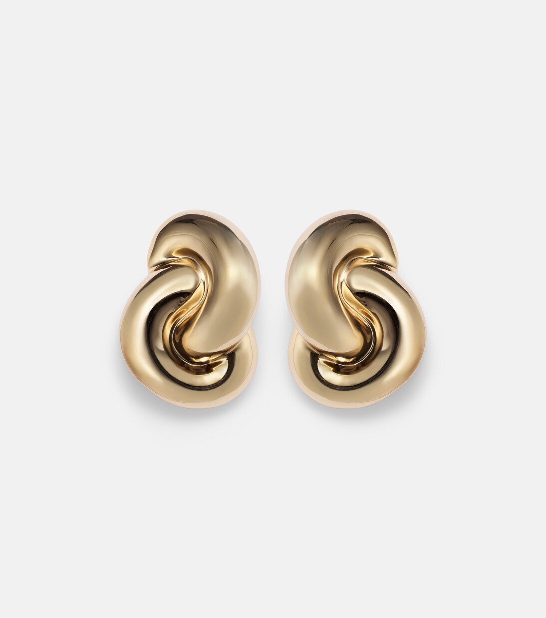 Knot 10kt gold clip-on earrings | Jennifer Fisher