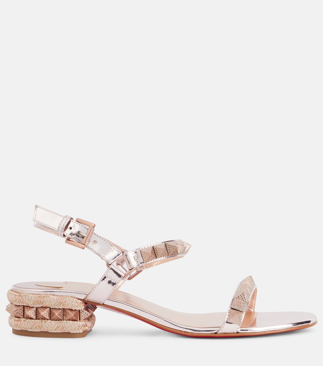 Pyrasand 30 mirrored leather sandals  | Christian Louboutin