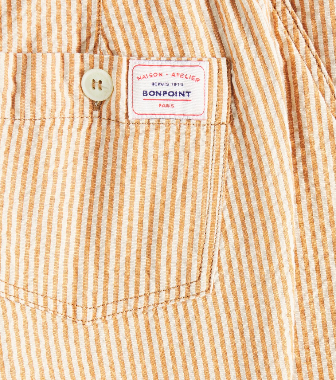 Enro striped cotton Bermuda shorts | Bonpoint