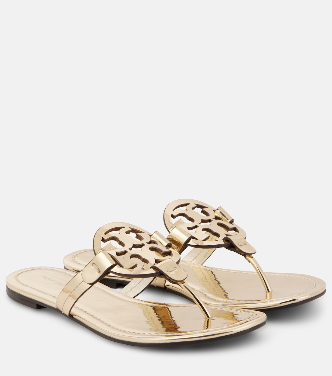 Miller metallic leather thong sandals | Tory Burch