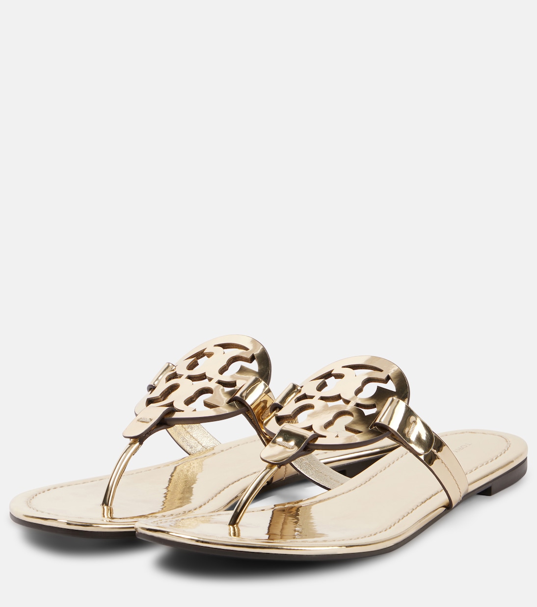 Miller metallic leather thong sandals | Tory Burch