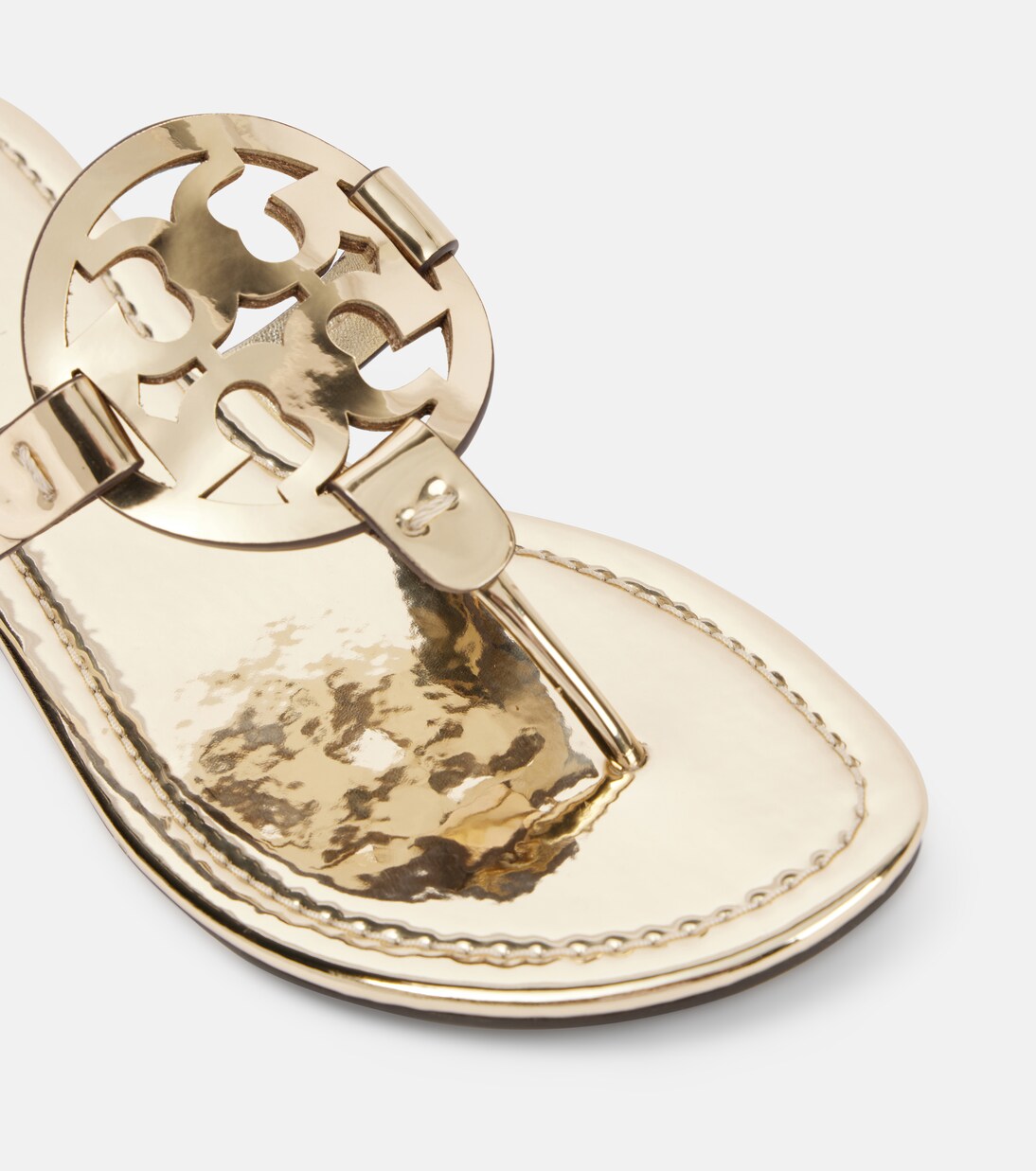 Miller metallic leather thong sandals | Tory Burch