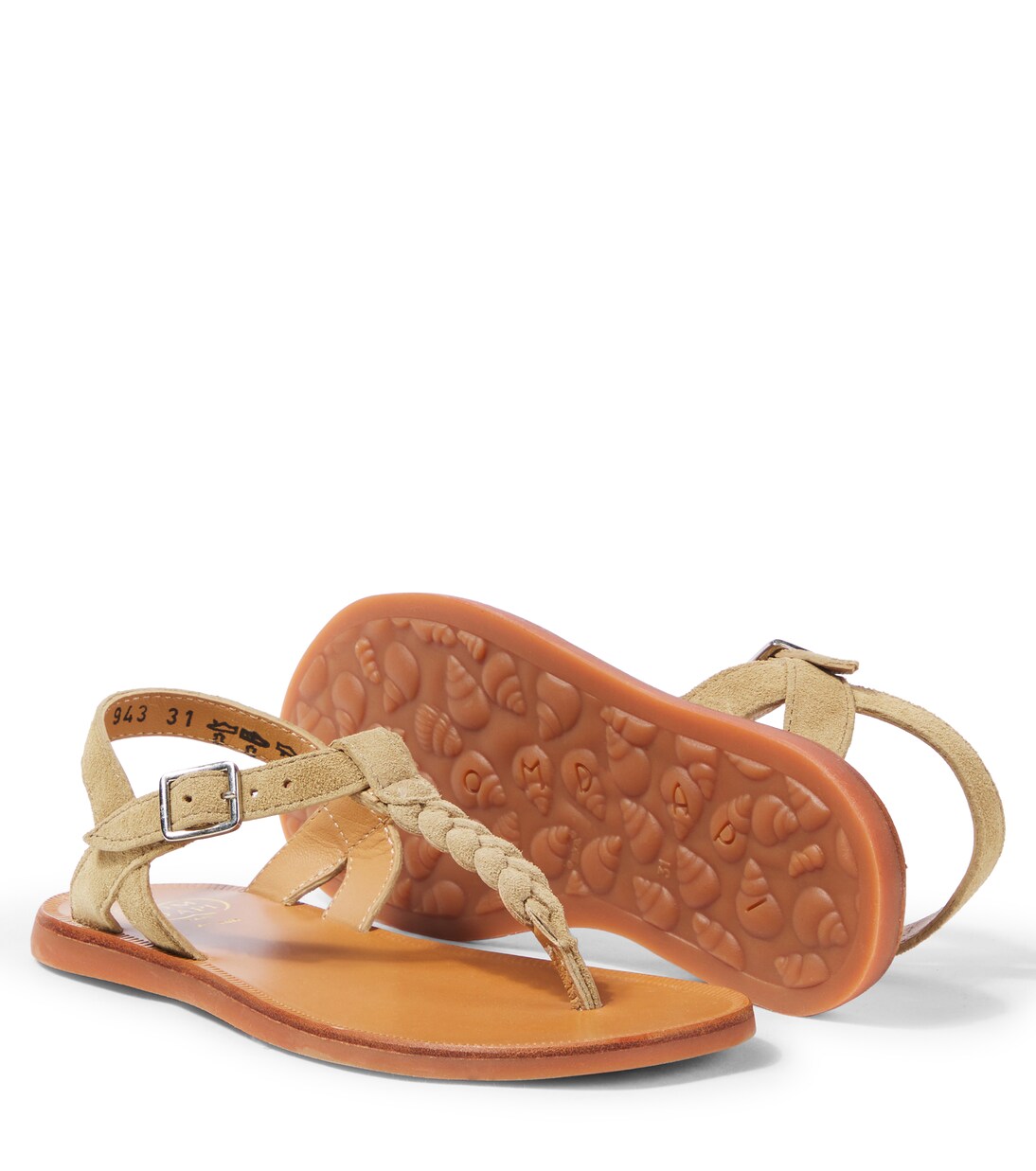 Plagette Antic suede sandals | Pom d'Api